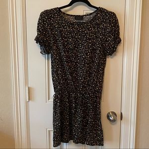 Duo Maternity Floral Black Dress